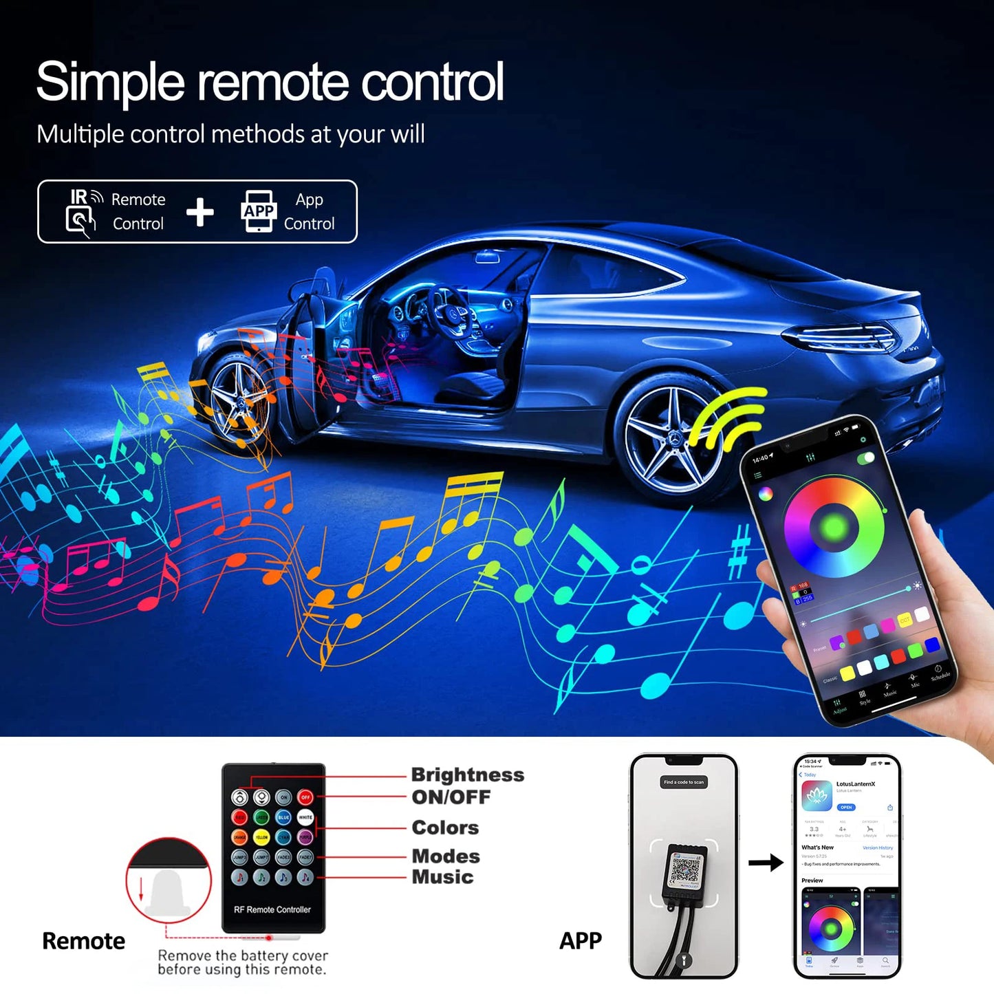 Bysmo™ NeonFlow - Premium Car Ambient Lighting Kit